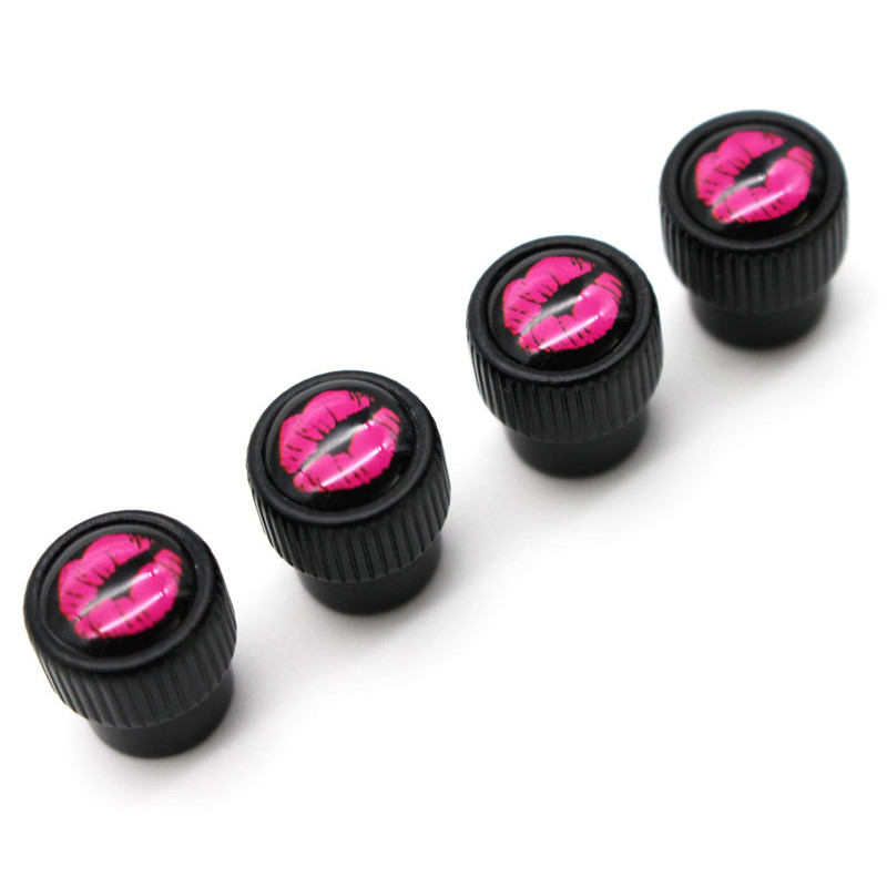 DSYCAR 4vnt./komplektas Automobilių modeliavimas, cinko lydinio automobilių padangų vožtuvų dangteliai ratų padangos padangos koto oro dangtelis, sandarus dangtelis