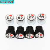 DSYCAR 4tk/komplekt auto stiil tsingisulamist autorehvide klapikorgid veljed rehvivarre õhukork õhukindlad katted