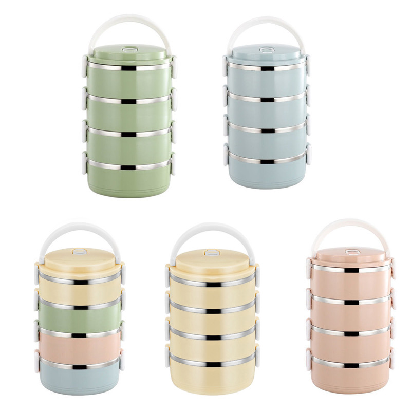 Keskkonnasõbralik roostevabast terasest suletud söögikarp Kaasaskantav Bento Box soojusisolatsioon õhtusöök ämber toidukonteinerid kööginõud