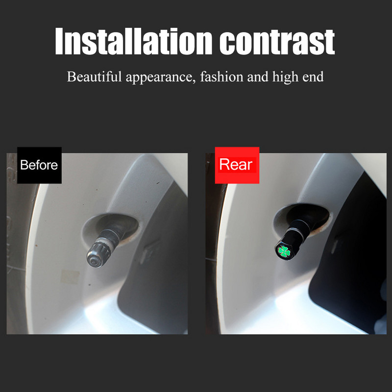 DSYCAR 4tk/komplekt neljalehelise ristiku rehvi klapikork auto veoauto mootorratta jalgratta rehvi õhuklapi korgid 4 lehte ristiku rehvi klapikork Uus