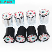 DSYCAR 4tk/komplekt auto stiil tsingisulamist autorehvide klapikorgid veljed rehvivarre õhukork õhukindlad katted