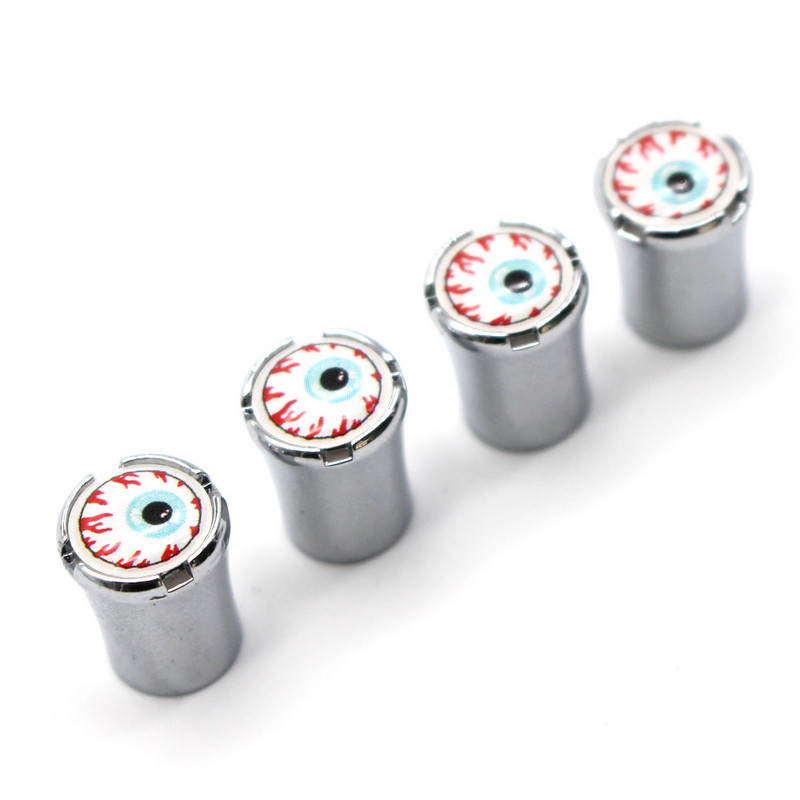 DSYCAR 4vnt./komplektas Automobilių modeliavimas, cinko lydinio automobilių padangų vožtuvų dangteliai ratų padangos padangos koto oro dangtelis, sandarus dangtelis