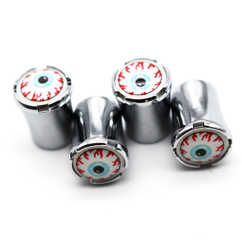 DSYCAR 4vnt./komplektas Automobilių modeliavimas, cinko lydinio automobilių padangų vožtuvų dangteliai ratų padangos padangos koto oro dangtelis, sandarus dangtelis