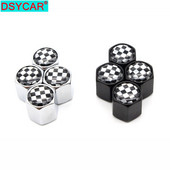DSYCAR 4Pcs/Set Automobili od legure cinka Kapice ventila za automobilske gume Gume za kotače Zračni poklopac za vreteno gume Nepropusni poklopci