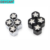 DSYCAR 4 buc/set Car Styling Car Styling din aliaj de zinc Capace pentru supape pentru anvelope pentru roți Anvelope pentru anvelope Capace de aer pentru tija de anvelope Capace etanșe