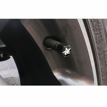 DSYCAR 4 бр./компл. Оформяне на автомобил Цинкова сплав Капачки на вентили за автомобилни гуми Гуми за колела Въздушна капачка на стеблото на гумата Херметични капаци