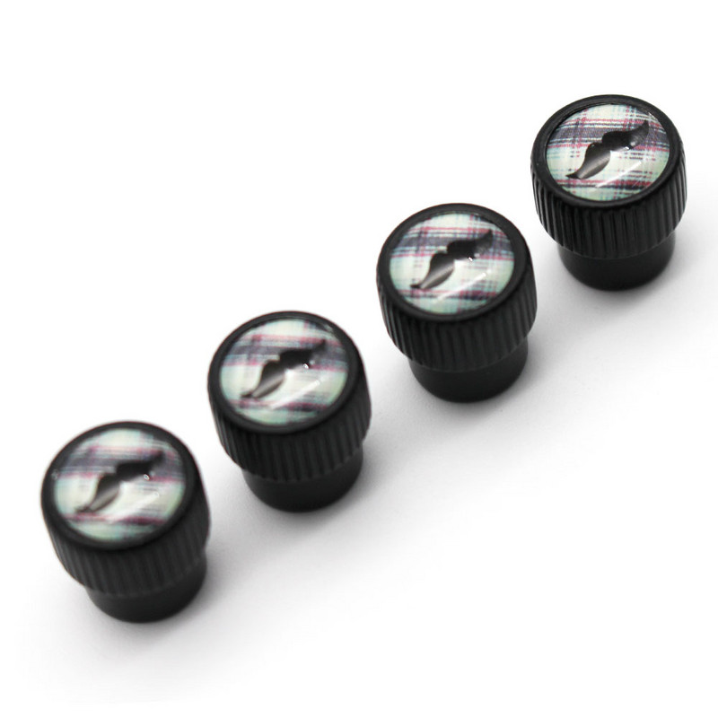 DSYCAR 4vnt./komplektas Automobilių modeliavimas, cinko lydinio automobilių padangų vožtuvų dangteliai ratų padangos padangų koto oro dangtelis, sandarus dangtelis