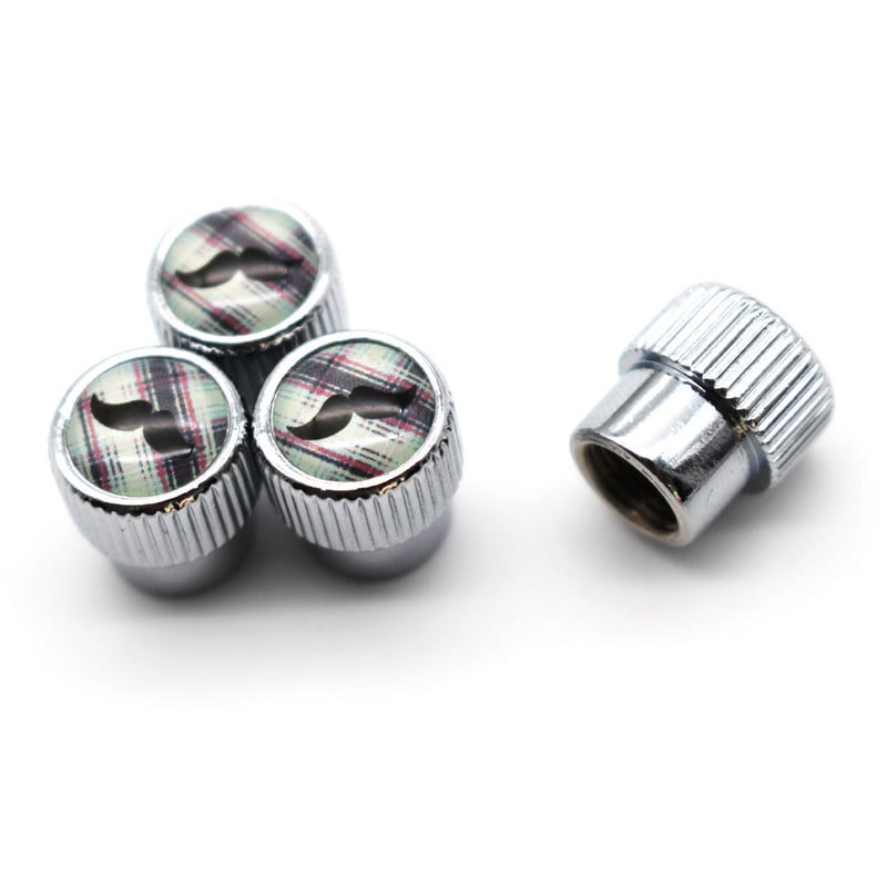 DSYCAR 4vnt./komplektas Automobilių modeliavimas, cinko lydinio automobilių padangų vožtuvų dangteliai ratų padangos padangų koto oro dangtelis, sandarus dangtelis