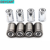 DSYCAR 4 tk / komplekt vasest kroomitud rehvi klapi varre kork rehvi varre õhuklapi korgid autodele