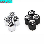 DSYCAR 4Pcs/Set Automobili od legure cinka Kapice ventila za automobilske gume Gume za kotače Zračni poklopac za vreteno gume Nepropusni poklopci