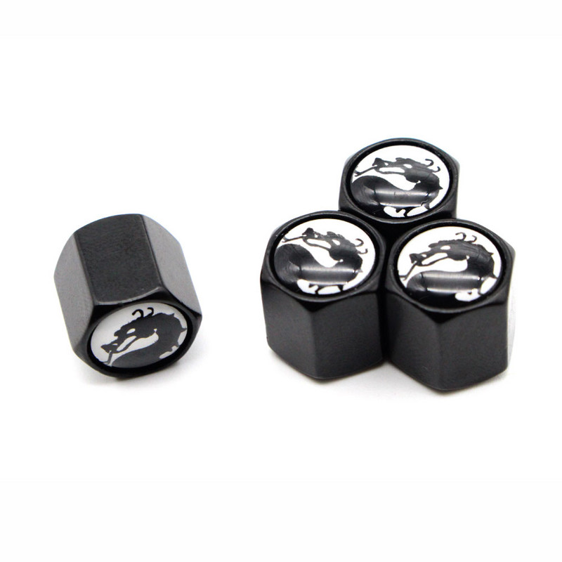 DSYCAR 4Pcs/Set Automobili od legure cinka Kapice ventila za automobilske gume Gume za kotače Zračni poklopac za vreteno gume Nepropusni poklopci