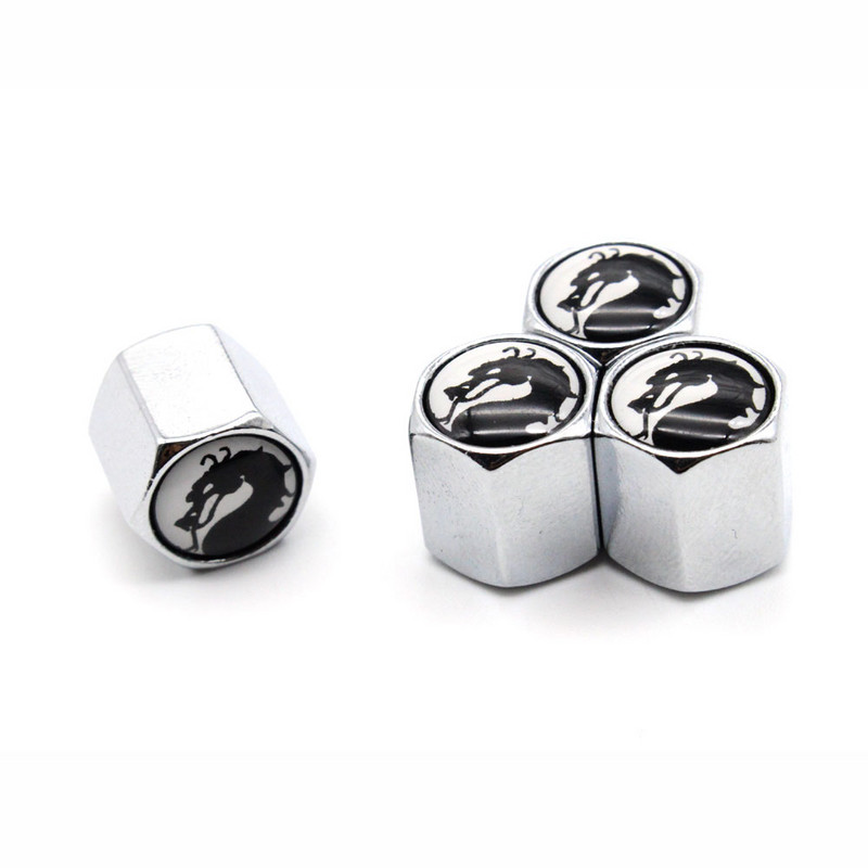 DSYCAR 4Pcs/Set Automobili od legure cinka Kapice ventila za automobilske gume Gume za kotače Zračni poklopac za vreteno gume Nepropusni poklopci