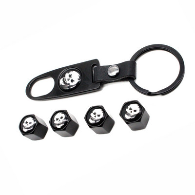 DSYCAR 4vnt cinko lydinio apsaugos nuo vagysčių automobilių ratų padangų vožtuvų gaubteliai kotas Oras+1vnt Odinis sagtis Veržliaraktis Automobilių ratai padangos dalys