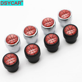 DSYCAR 4Pcs/Set Automobili od legure cinka Kapice ventila za automobilske gume Gume za kotače Zračni poklopac za vreteno gume Nepropusni poklopci