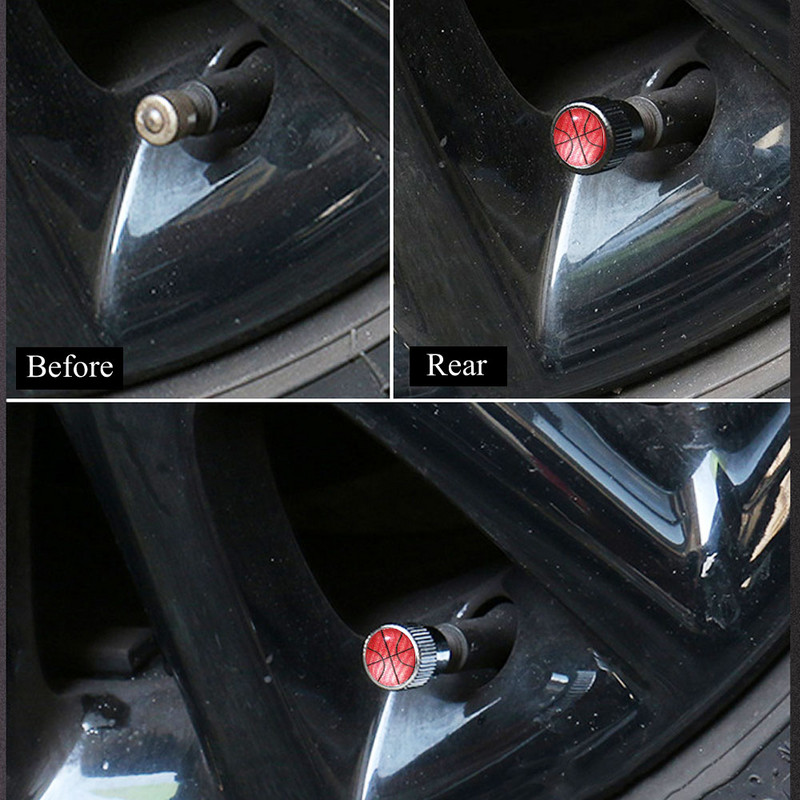 DSYCAR 4Pcs/Set Automobili od legure cinka Kapice ventila za automobilske gume Gume za kotače Zračni poklopac za vreteno gume Nepropusni poklopci