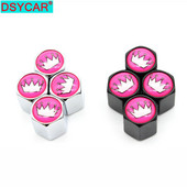 DSYCAR 4Pcs/Set Automobili od legure cinka Kapice ventila za automobilske gume Gume za kotače Zračni poklopac za vreteno gume Nepropusni poklopci