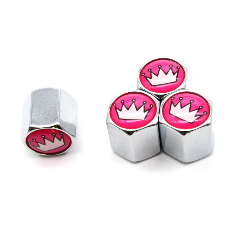 DSYCAR 4vnt./komplektas Automobilių modeliavimas, cinko lydinio automobilių padangų vožtuvų dangteliai ratų padangos padangos koto oro dangtelis, sandarus dangtelis