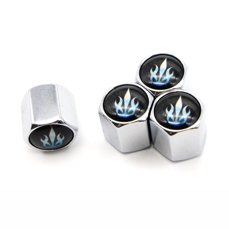 DSYCAR 4vnt./komplektas Automobilių modeliavimas, cinko lydinio automobilių padangų vožtuvų dangteliai ratų padangos padangų koto oro dangtelis, sandarus dangtelis