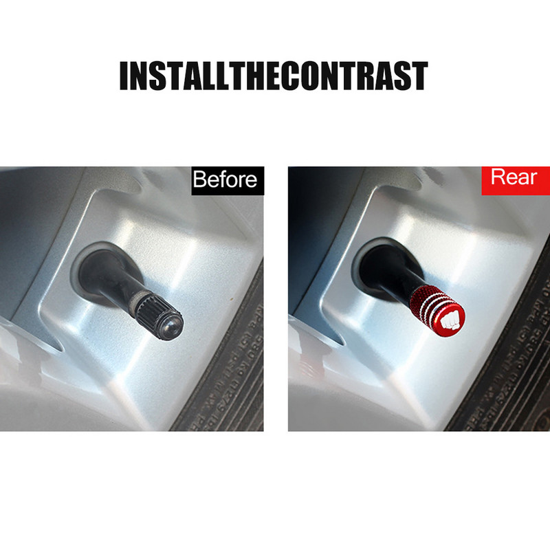 DSYCAR 4tk/komplekti rusika stiilis rehvi klapi kork auto veoauto mootorratta jalgratta rehvi õhuklapi korgid alumiiniumist rusika rehvi klapi kork uus