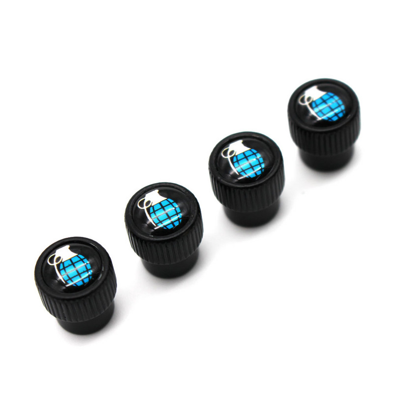 DSYCAR 4vnt./komplektas Automobilių modeliavimas, cinko lydinio automobilių padangų vožtuvų dangteliai ratų padangos padangų koto oro dangtelis, sandarus dangtelis