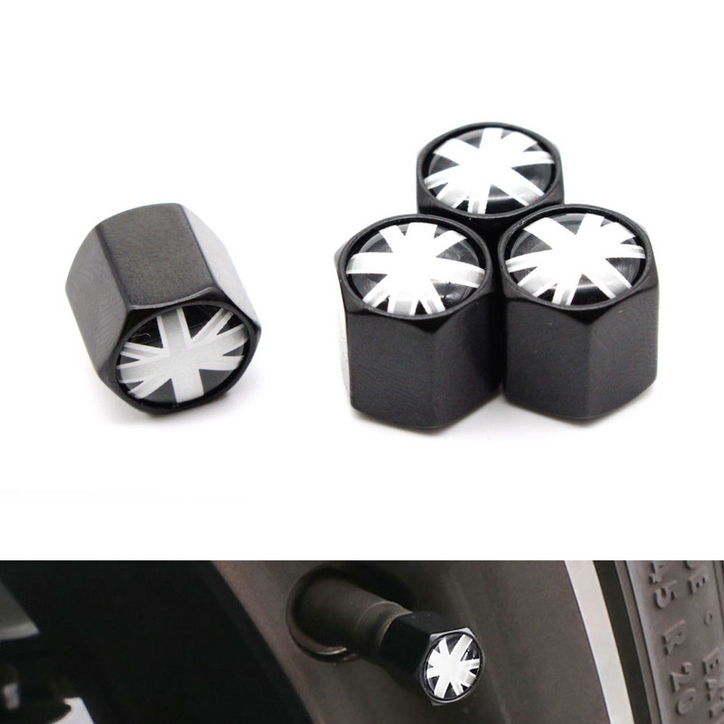 DSYCAR 4vnt./komplektas Automobilių modeliavimas, cinko lydinio automobilių padangų vožtuvų dangteliai ratų padangos padangos koto oro dangtelis, sandarus dangtelis