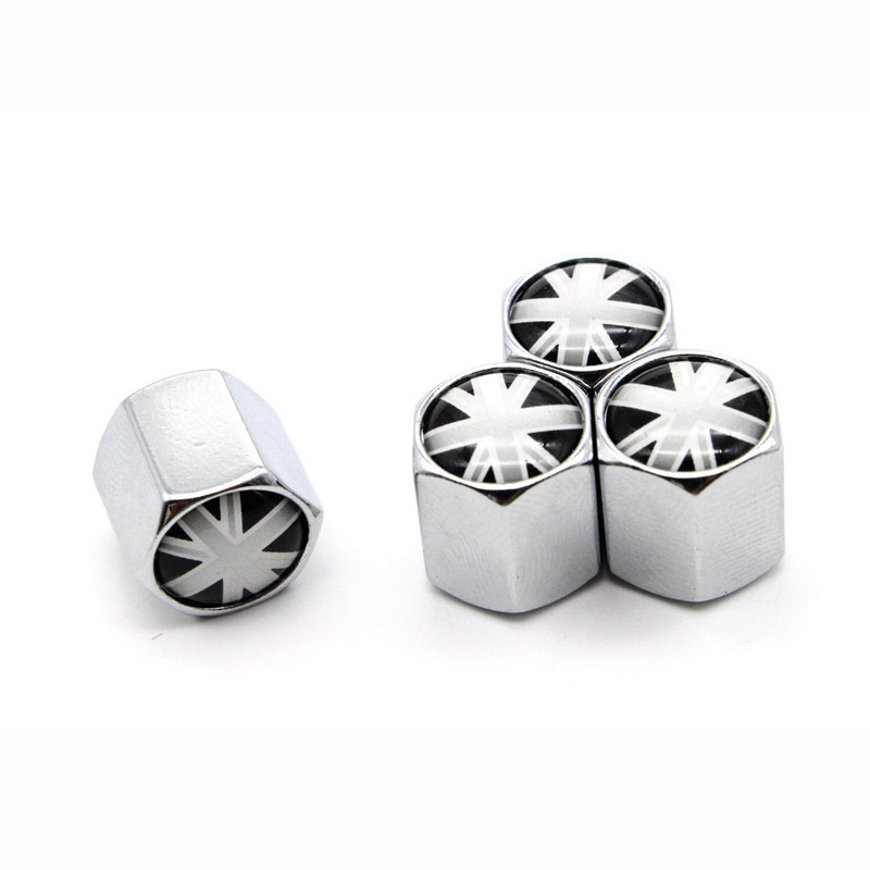 DSYCAR 4vnt./komplektas Automobilių modeliavimas, cinko lydinio automobilių padangų vožtuvų dangteliai ratų padangos padangos koto oro dangtelis, sandarus dangtelis