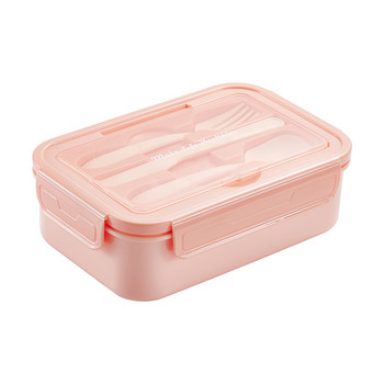 Кутия за обяд Bento Възрастни Деца с 3 отделения, контейнери за обяд за работа Непропусклива кутия за сандвичи Подходяща за микровълнова