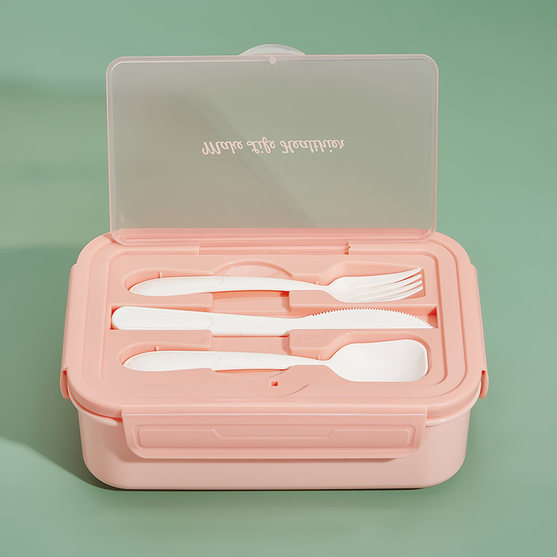 „Bento Lunch Box“ suaugusiems vaikams su 3 skyriais, priešpiečių tara darbui, nepralaidi sumuštinių dėžė, saugus mikrobangų krosnelėje