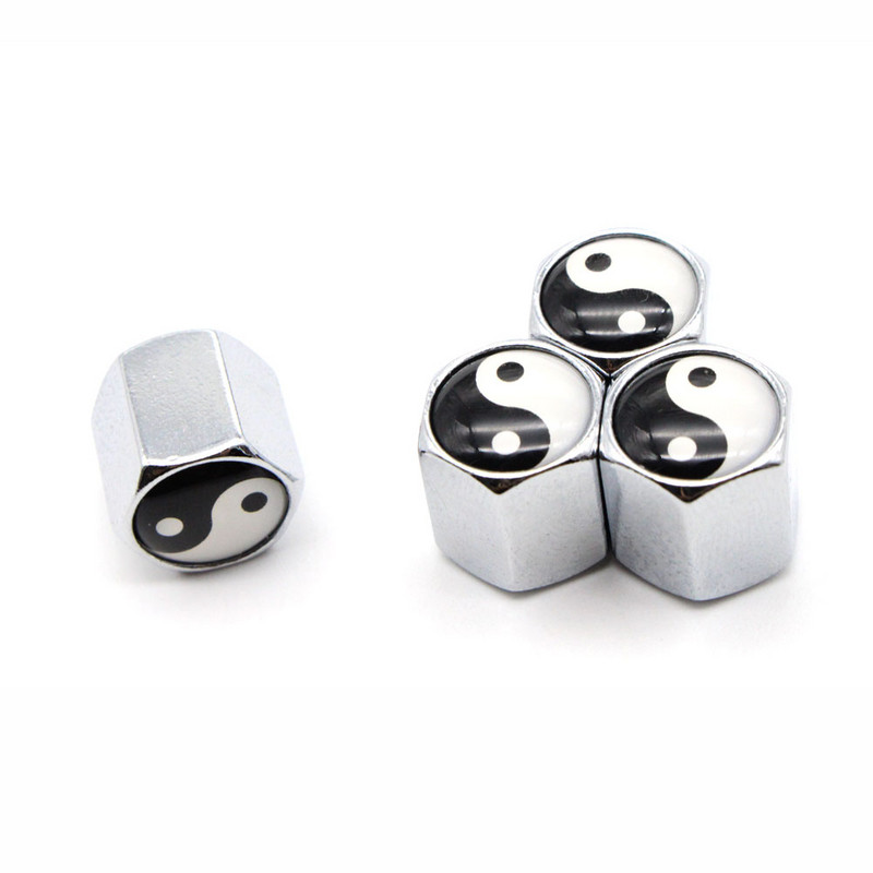 DSYCAR 4 vnt. / rinkinys Madingi automobilių modeliai cinko lydinio Tai-Chi stiliaus automobilių padangų vožtuvų dangteliai ratų padangos padangos koto oro dangtelis, sandarūs dangteliai