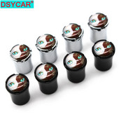 DSYCAR 4vnt./komplektas Automobilių modeliavimas Cinko lydinio automobilių padangų vožtuvų dangteliai ratų padangos padangos koto oro dangtelis hermetiški dangteliai sunkvežimių automobilių priedai