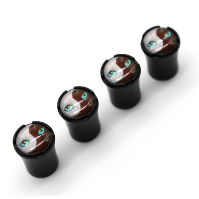 DSYCAR 4vnt./komplektas Automobilių modeliavimas Cinko lydinio automobilių padangų vožtuvų dangteliai ratų padangos padangos koto oro dangtelis hermetiški dangteliai sunkvežimių automobilių priedai