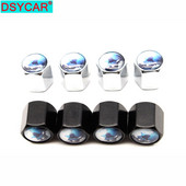 DSYCAR 4 bucăți/set stil de mașină la modă, aliaj de zinc, stil pământesc, capace pentru supape pentru anvelope pentru roți, anvelope pentru roți, capac de aer, capac etanș, nou