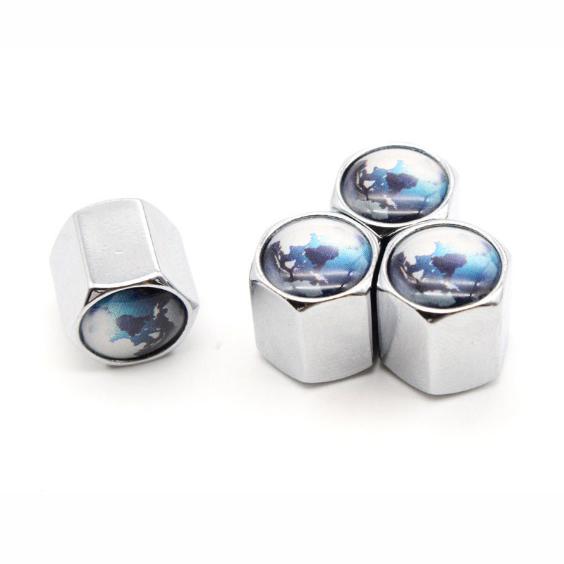 DSYCAR 4 bucăți/set stil de mașină la modă, aliaj de zinc, stil pământesc, capace pentru supape pentru anvelope pentru roți, anvelope pentru roți, capac de aer, capac etanș, nou