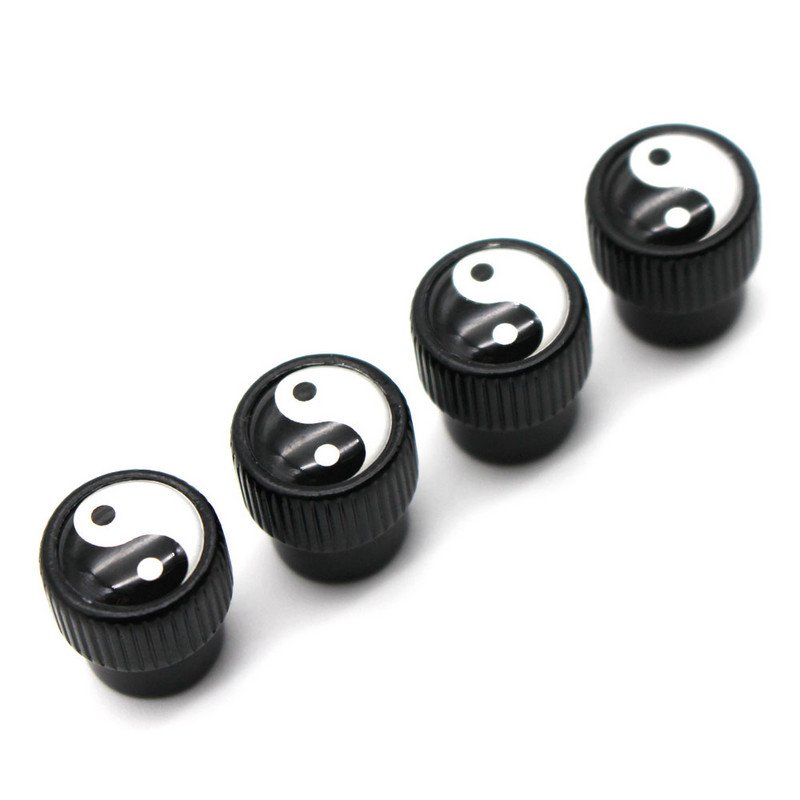 DSYCAR 4 buc/set Car Styling din aliaj de zinc Capace pentru supape pentru anvelope pentru roți Anvelope pentru anvelope Capace de aer pentru tija de anvelope Capace etanșe