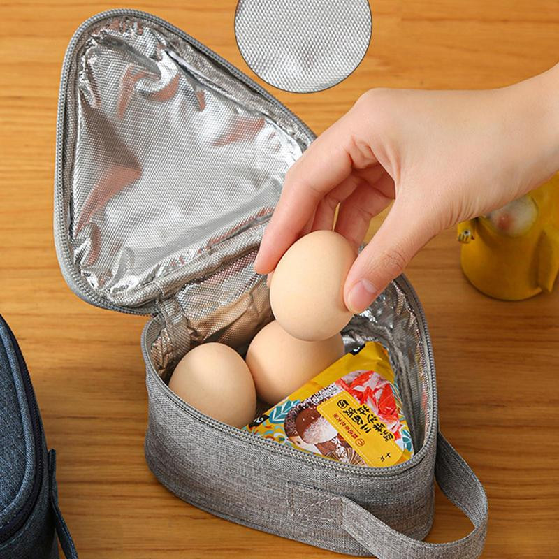 Malé trojuholníkové ryžové guľôčky, obedové boxy, raňajková izolácia, termálna taška, vonkajšia obedová taška, prenosné vrecko na jedlo Bento Fresh