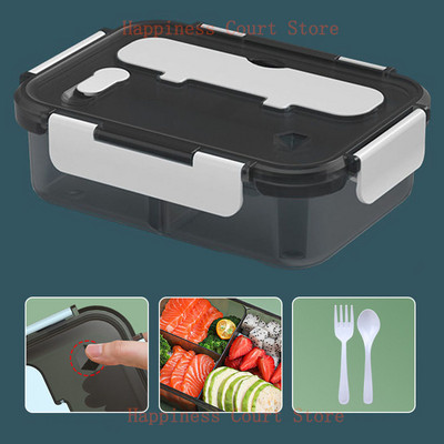 Kaasaskantav lõunasöök õpilaste reisimiseks mikrolaineahjus soojendatav toidukonteiner Plastikust Bento Box söögikott naistele lastele jahutuskott