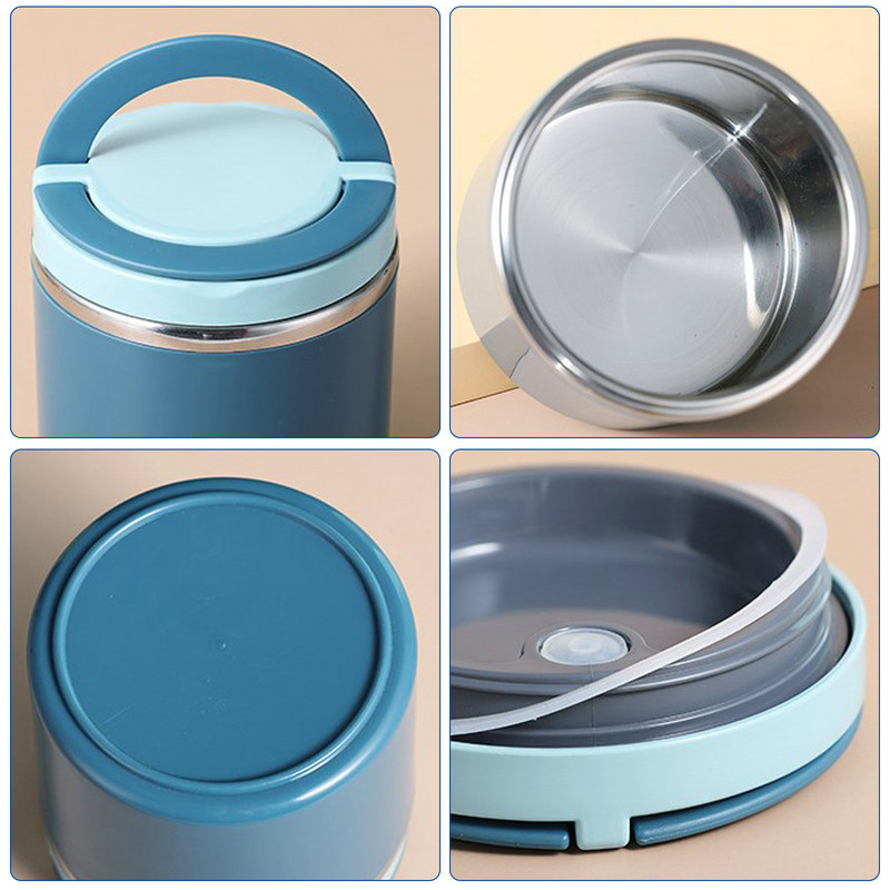 Roostevabast terasest vaakum termosöögikarp isoleeritud lõunasöögikott toidusoojendaja supitops termoskonteinerid Bento lõunakarp lastele