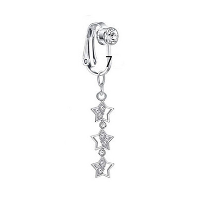 Faux võlts kõhuliblikas võlts kõhu augustamine südameklamber nabanaba võltsitud liblikas lehtede kõhre kõrvarõnga klamber