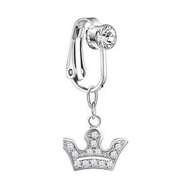 Faux võlts kõhuliblikas võlts kõhu augustamine südameklamber nabanaba võltsitud liblikas lehtede kõhre kõrvarõnga klamber