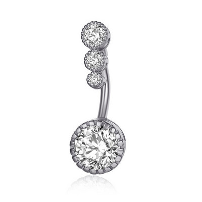 1PC čelični prstenovi za pupak, kristalni piercing za pupak, stil srca, naušnica za piercing za pupak, piercing za pupak, seksi nakit za tijelo Ombligo