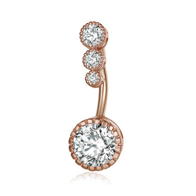 1PC čelični prstenovi za pupak, kristalni piercing za pupak, stil srca, naušnica za piercing za pupak, piercing za pupak, seksi nakit za tijelo Ombligo