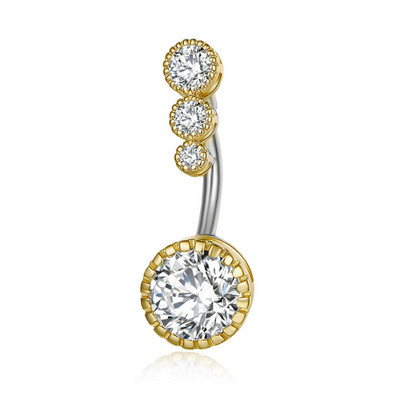 1PC čelični prstenovi za pupak, kristalni piercing za pupak, stil srca, naušnica za piercing za pupak, piercing za pupak, seksi nakit za tijelo Ombligo