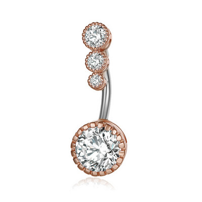 1PC čelični prstenovi za pupak, kristalni piercing za pupak, stil srca, naušnica za piercing za pupak, piercing za pupak, seksi nakit za tijelo Ombligo