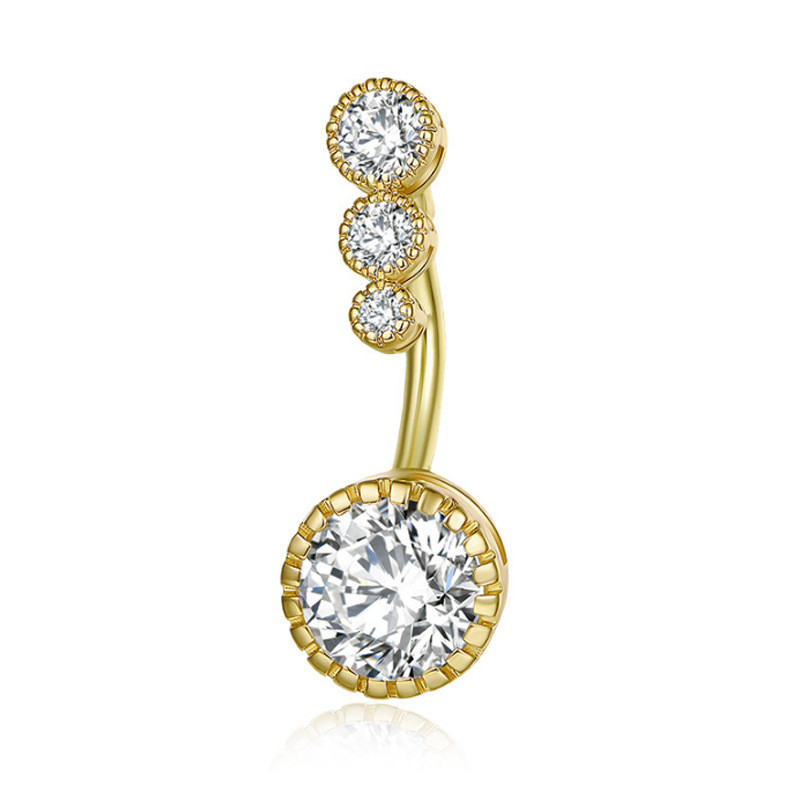 1PC čelični prstenovi za pupak, kristalni piercing za pupak, stil srca, naušnica za piercing za pupak, piercing za pupak, seksi nakit za tijelo Ombligo