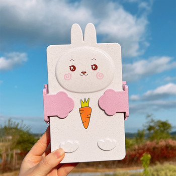 Χαριτωμένο Bento Lunch Box Kawaii για Παιδιά Παιδιά Σχολείου Ιαπωνικού στυλ Νηπιαγωγείο Παιδιά Ψωμί Σάντουιτς Κουτί τροφίμων Πλαστικό