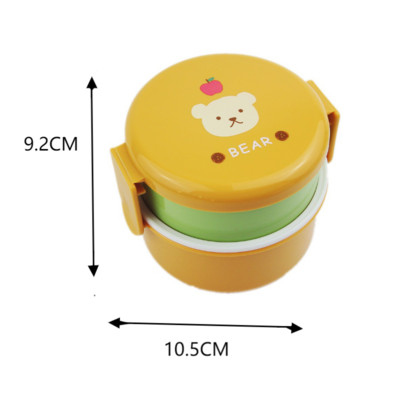 Miela Bento priešpiečių dėžutė Kawaii vaikams, mokykliniams vaikams japoniško stiliaus darželio vaikams duona sumuštinių maisto dėžutė plastikinė
