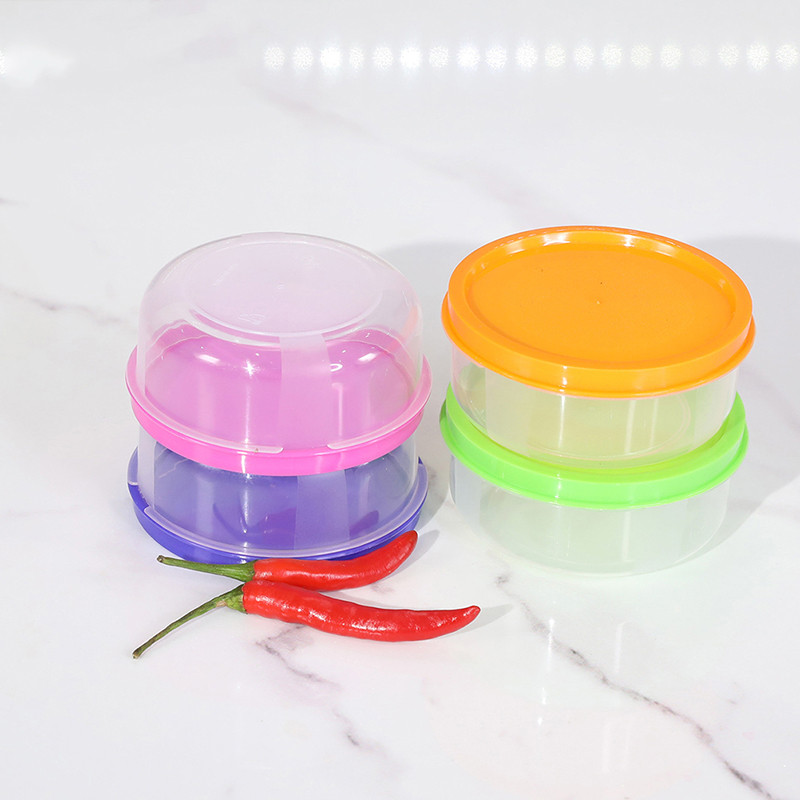 1 vnt šaldiklio dėžutė, apvali mikrobangų krosnelės kaitinimo plastikinė dėžutė 150 ml šaldytuvo skaidrių indų laikymo dėžutė vaisiams daržovėms