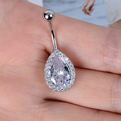 1 τμχ Γυναικείες δαχτυλίδια από ανοξείδωτο ατσάλι Μακριά δαχτυλίδια με κοιλιά χρυσό χρώμα Πεταλούδα λουλούδι που κρέμεται από τον αφαλό της κοιλιάς Δαχτυλίδια τρυπήματος σώματος Κοσμήματα