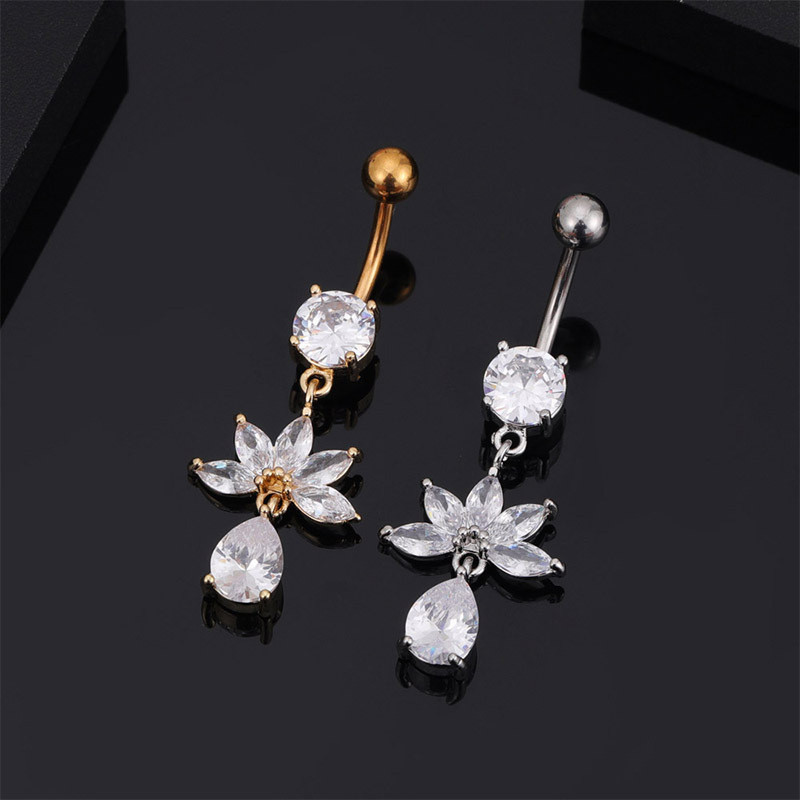 Seksikad kõhu augustamise rõngad, pikad rippuvad roostevabast terasest liblikas ja krooniga nabanööbiga augustavad suvised kehaehted naistele