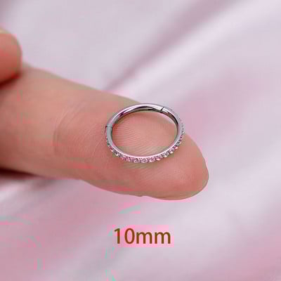 Χρυσό χρώμα Μικρά σκουλαρίκια με κρίκο από ανοξείδωτο ατσάλι Δαχτυλίδι μύτης στρογγυλό Huggies για γυναίκες 2022 Κρυστάλλινο δαχτυλίδι αυτιού κοκάλι αγκράφα